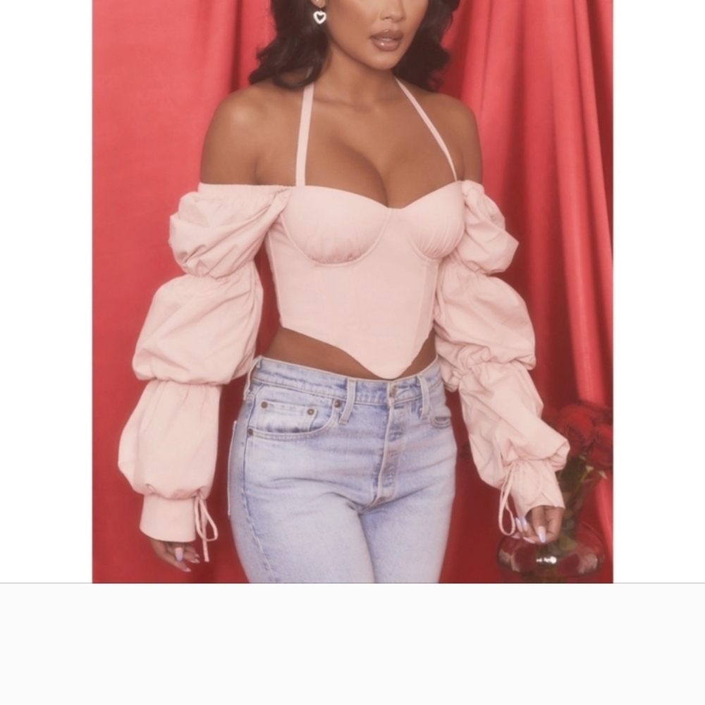 Elegant Pink Off-Shoulder Women's Top